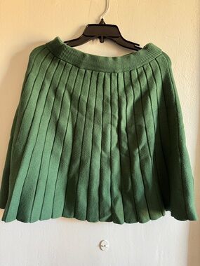 Fashion Nova Dark Green Ribbed Knit Sweater